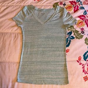 Merona Mint/ Blue/Green Short Sleeve V Neck Tee Size XS